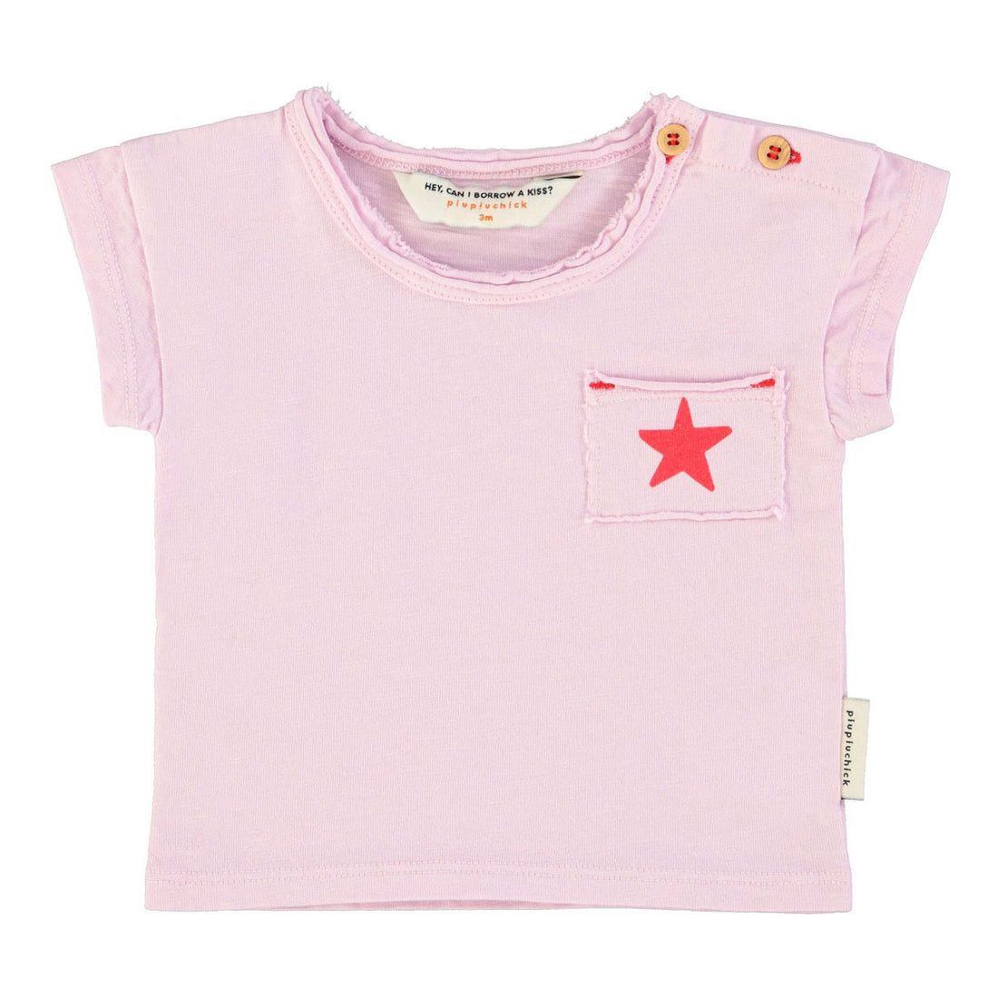 Piupiuchick Lilac "A" Print Baby T-Shirt