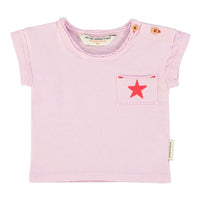 Piupiuchick Lilac "A" Print Baby T-Shirt