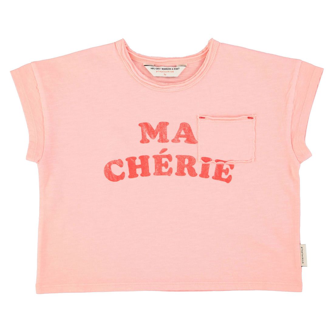 Piupiuchick Light Pink "Ma Cherie" Print T-Shirt