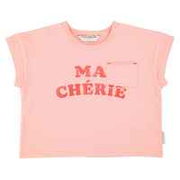 Piupiuchick Light Pink "Ma Cherie" Print T-Shirt