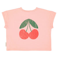 Piupiuchick Light Pink "Ma Cherie" Print T-Shirt