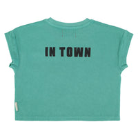 Piupiuchick Turquoise "Best Friend" Print T-Shirt