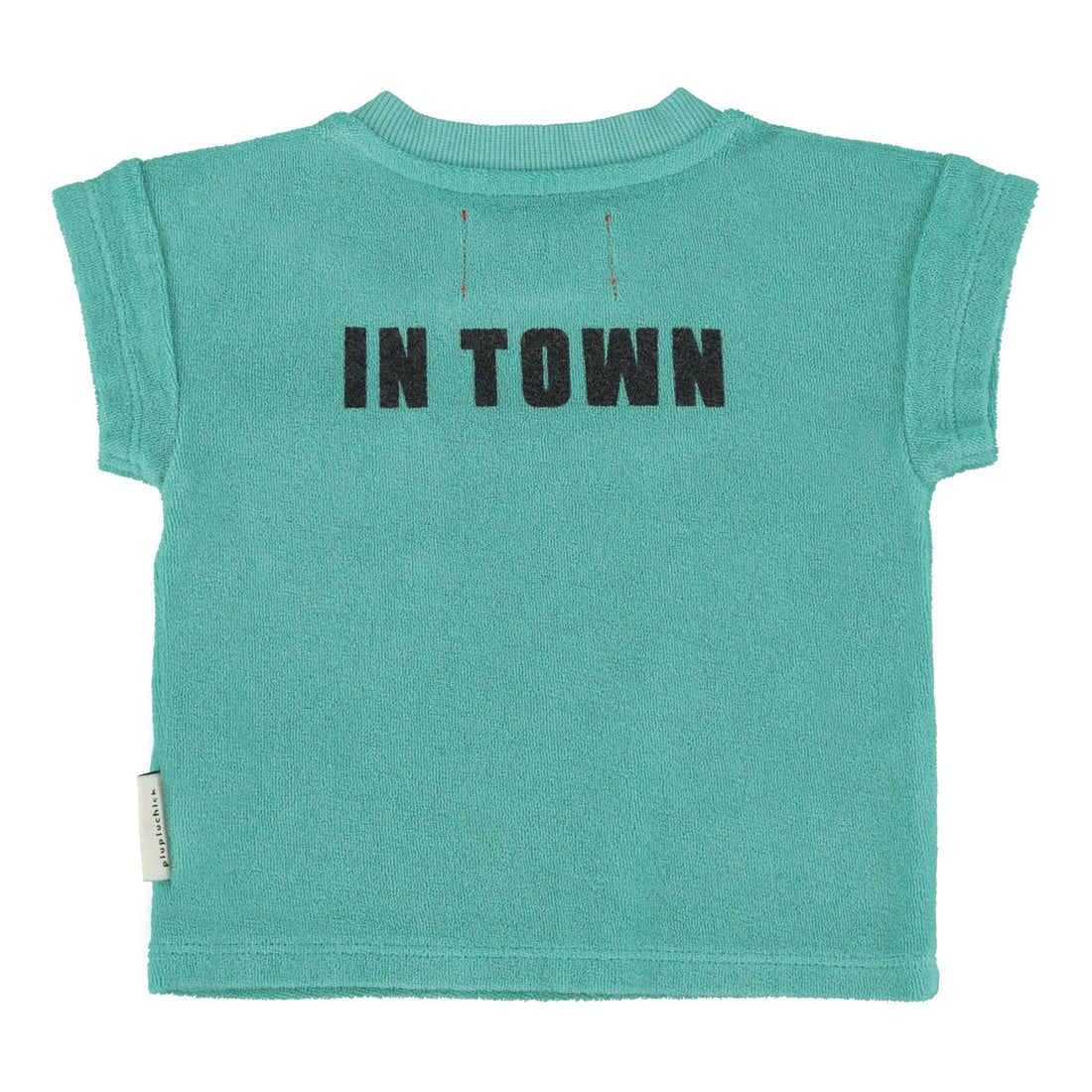 Piupiuchick Turquoise "Best Friend" Print Baby T-Shirt