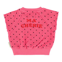 Piupiuchick Pink Cherry Print Sweatshirt
