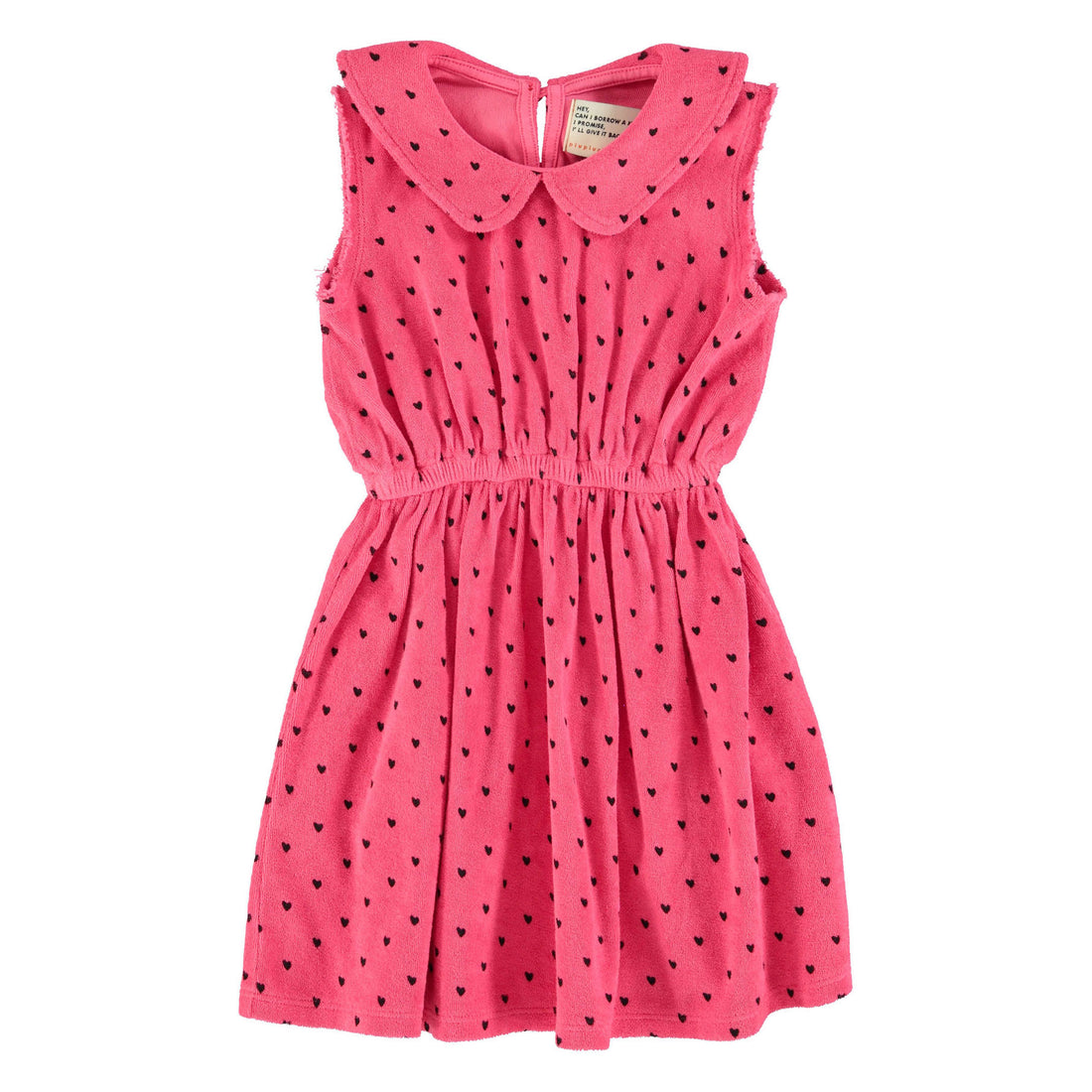 Piupiuchick Pink/Black Hearts All Over Dress