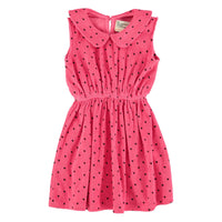 Piupiuchick Pink/Black Hearts All Over Dress