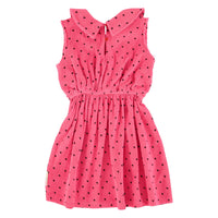 Piupiuchick Pink/Black Hearts All Over Dress