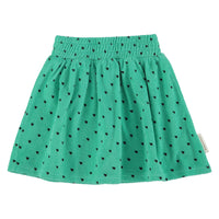 Piupiuchick Green/Black Hearts All Over Skirt