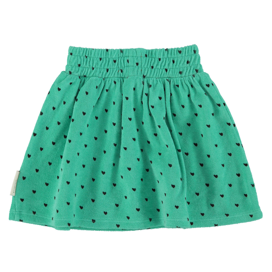 Piupiuchick Green/Black Hearts All Over Skirt