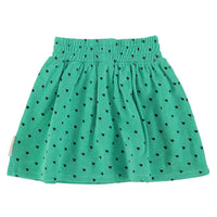 Piupiuchick Green/Black Hearts All Over Skirt