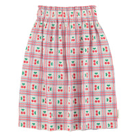 Piupiuchick Ecru Cherries All Over Long Skirt