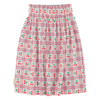 Piupiuchick Ecru Cherries All Over Long Skirt