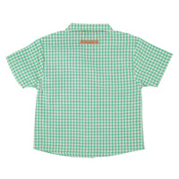 Piupiuchick Green/Ecru Checkered Hawaiian Shirt