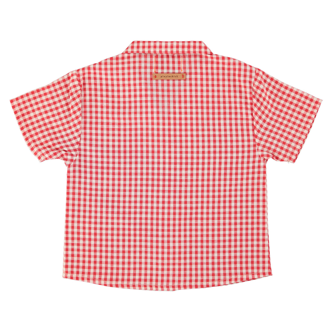 Piupiuchick Red/Ecru Checkered Hawaiian Shirt