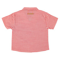 Piupiuchick Red/Ecru Checkered Hawaiian Shirt