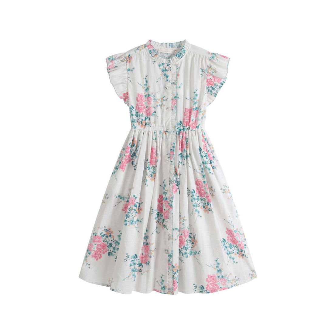 Cera Una Volta Pink Roses Delphine Dress