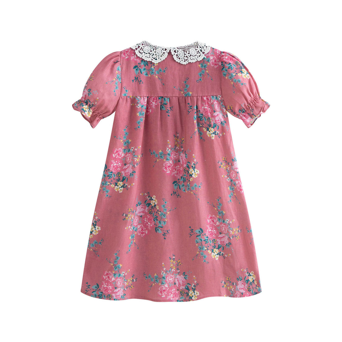 Cera Una Volta Pink Flowers Loredana Dress