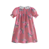 Cera Una Volta Pink Flowers Loredana Dress