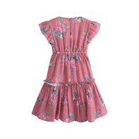 Cera Una Volta Pink Flowers  Ester Dress