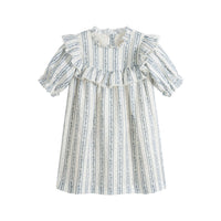Cera Una Volta Blue Stripes Raffaella Dress