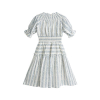 Cera Una Volta Blue Stripes Evelina Dress