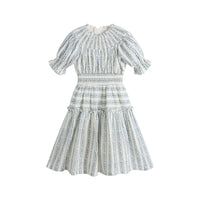 Cera Una Volta Blue Stripes Evelina Dress