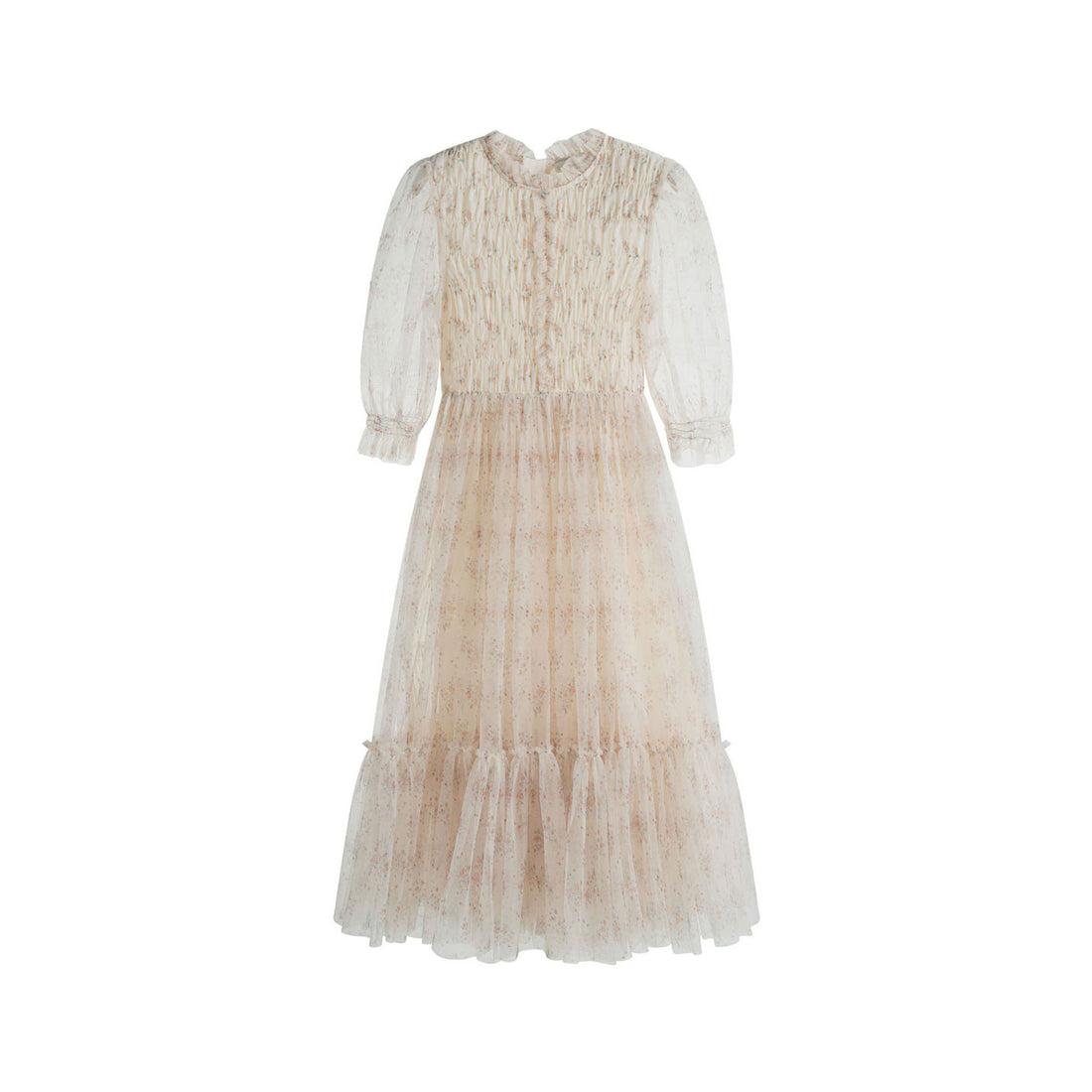 Cera Una Volta Cream Flower Valentina Dress