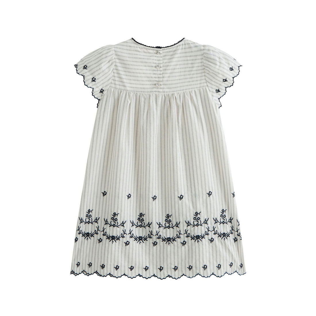 Cera Una Volta Black Stripes Lucilla Dress
