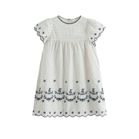 Cera Una Volta Black Stripes Lucilla Dress