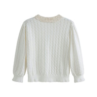 Cera Una Volta White Adelia Cardigan