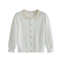 Cera Una Volta White Adelia Cardigan