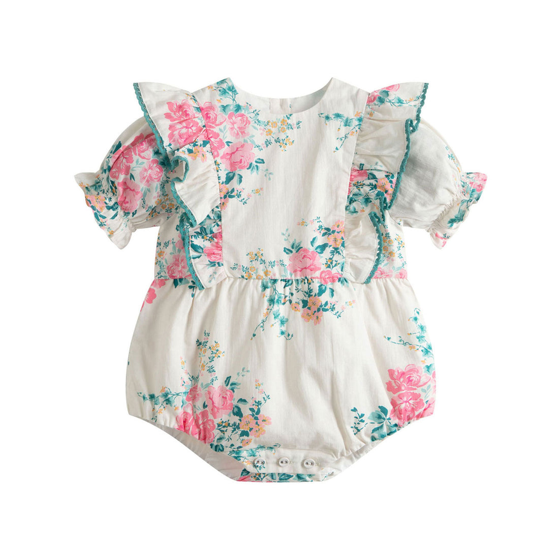 Cera Una Volta Pink Roses Nina Romper