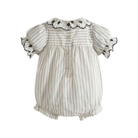 Cera Una Volta Black Stripes Agapi Romper