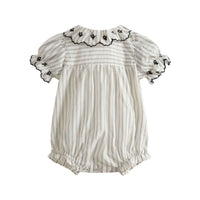 Cera Una Volta Black Stripes Agapi Romper