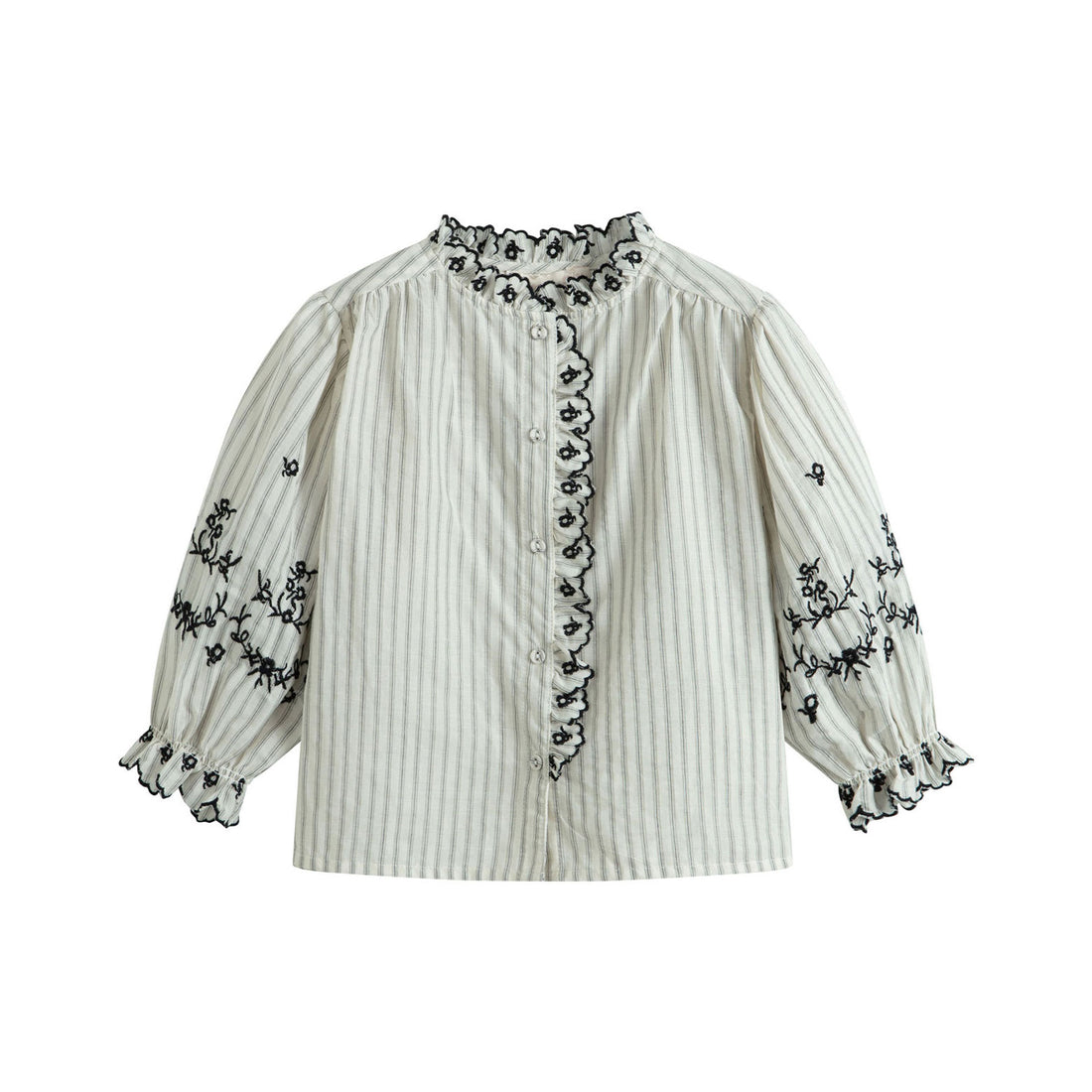 Cera Una Volta Black Stripes Tiffany Shirt