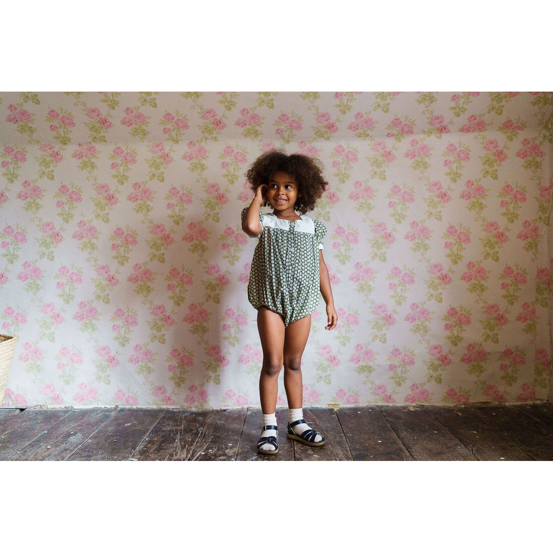 Little Cotton Clothes Pembroke Floral Luna Romper
