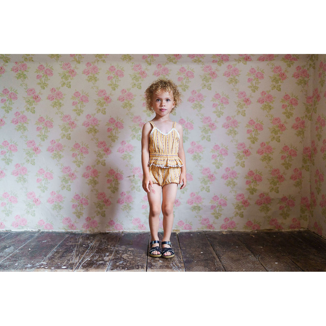 Little Cotton Clothes Buttercup Floral Petra Romper
