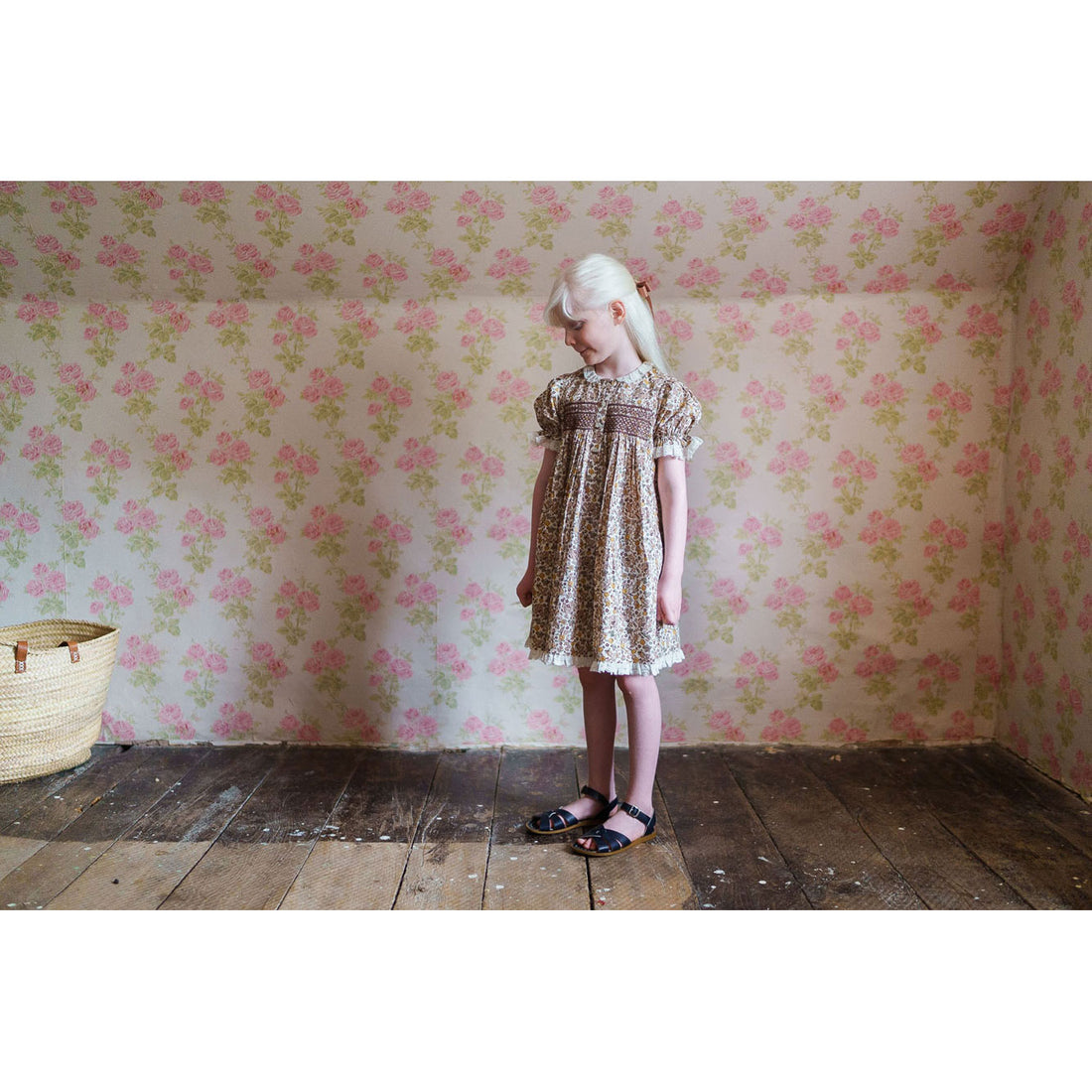 Little Cotton Clothes Yarrow Floral Elizabeth Dress