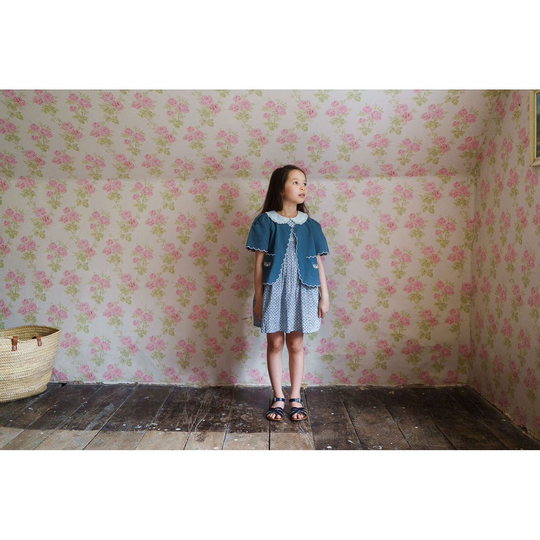 Little Cotton Clothes Pier Blue Flora Jacket