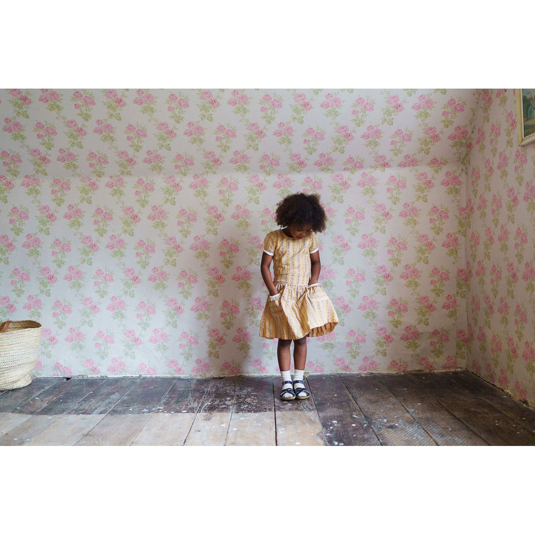 Little Cotton Clothes Buttercup Floral Birdie Skirt