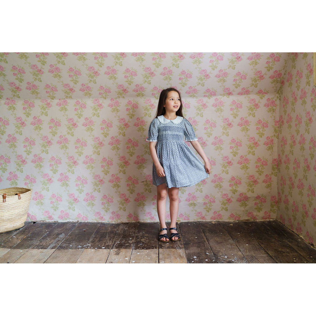 Little Cotton Clothes Tenby Floral Lulu Smocked Dress