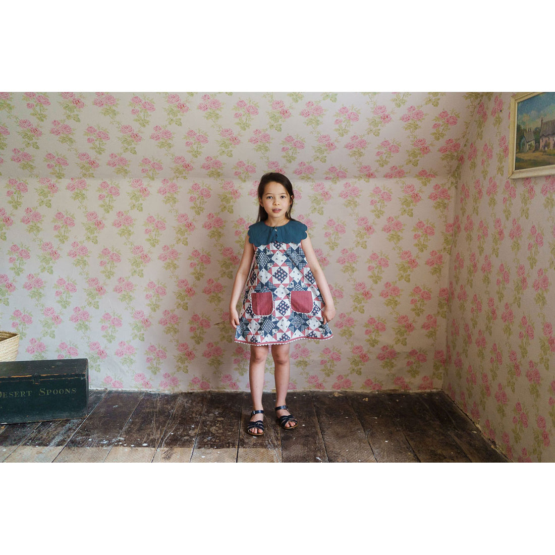Little Cotton Clothes Pier Blue Scalloped Collar
