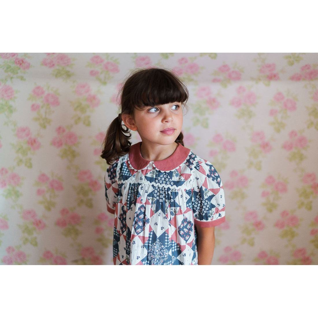 Little Cotton Clothes Patchwork Floral Juno Blouse