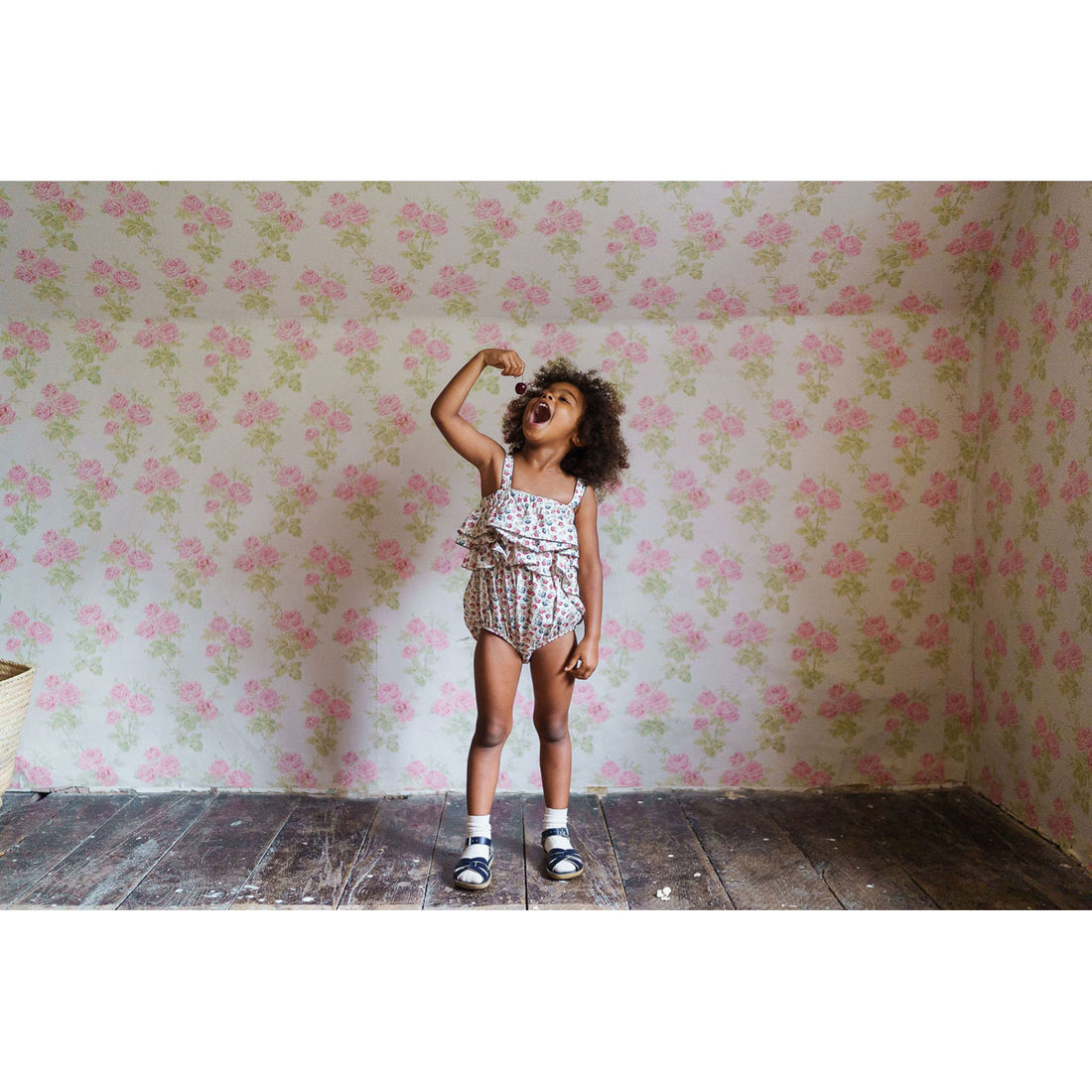 Little Cotton Clothes Sundae Floral Clarissa Romper