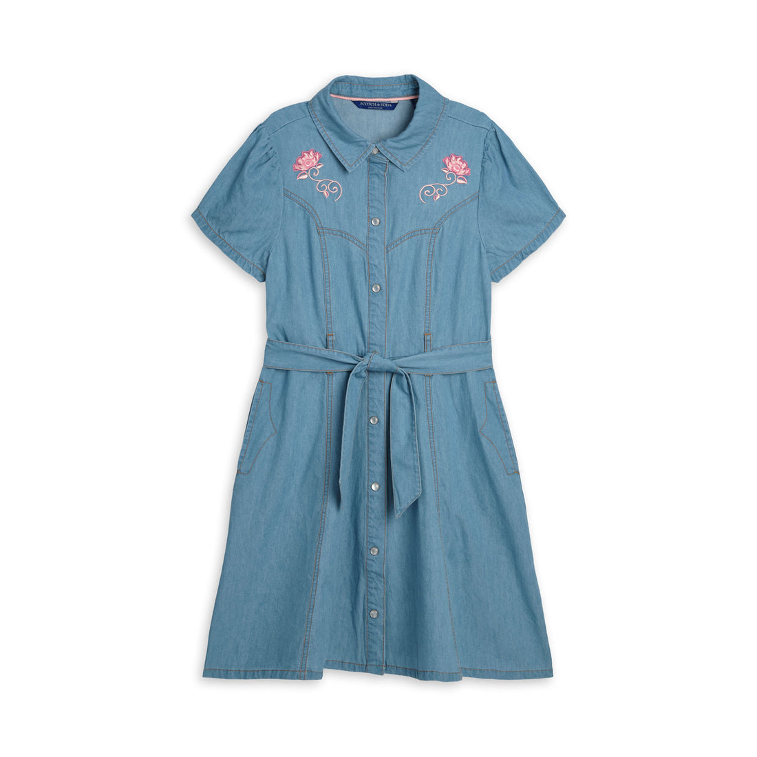 Scotch Shrunk Light Blue Wash Denim Special Dress