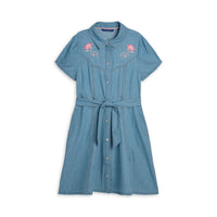 Scotch Shrunk Light Blue Wash Denim Dress