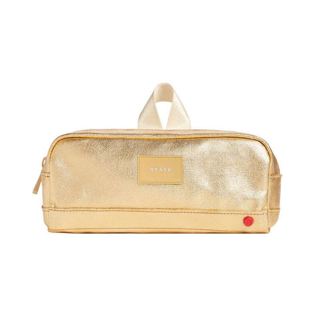 State Bags Gold Clinton Pencil Case