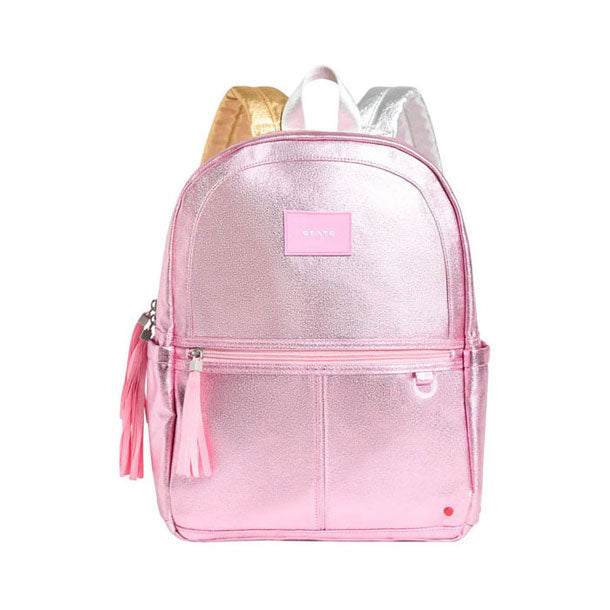 State Bags Pink/Silver Kane Backpack