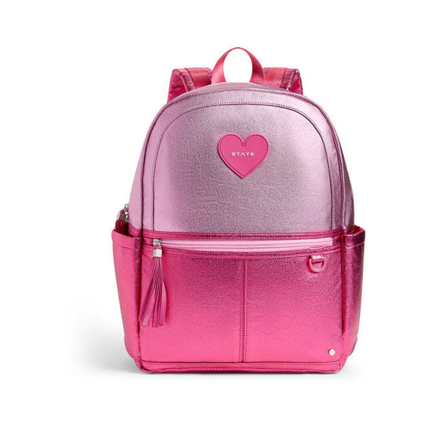 State Bags Pink/Hot Pink Colorblock Kane Backpack