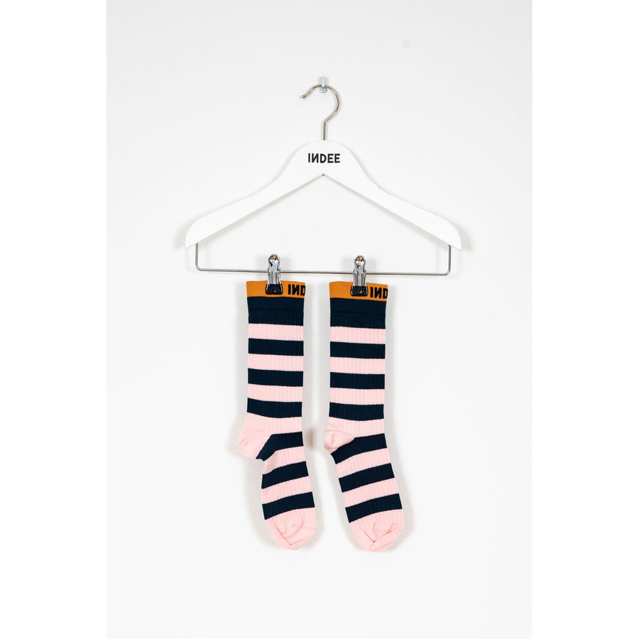 Indee Navy Striped Socks